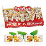 Hazer Baba Turkish Delight with Mixed Nuts, 16-Ounce Boxes (Pack of 4)