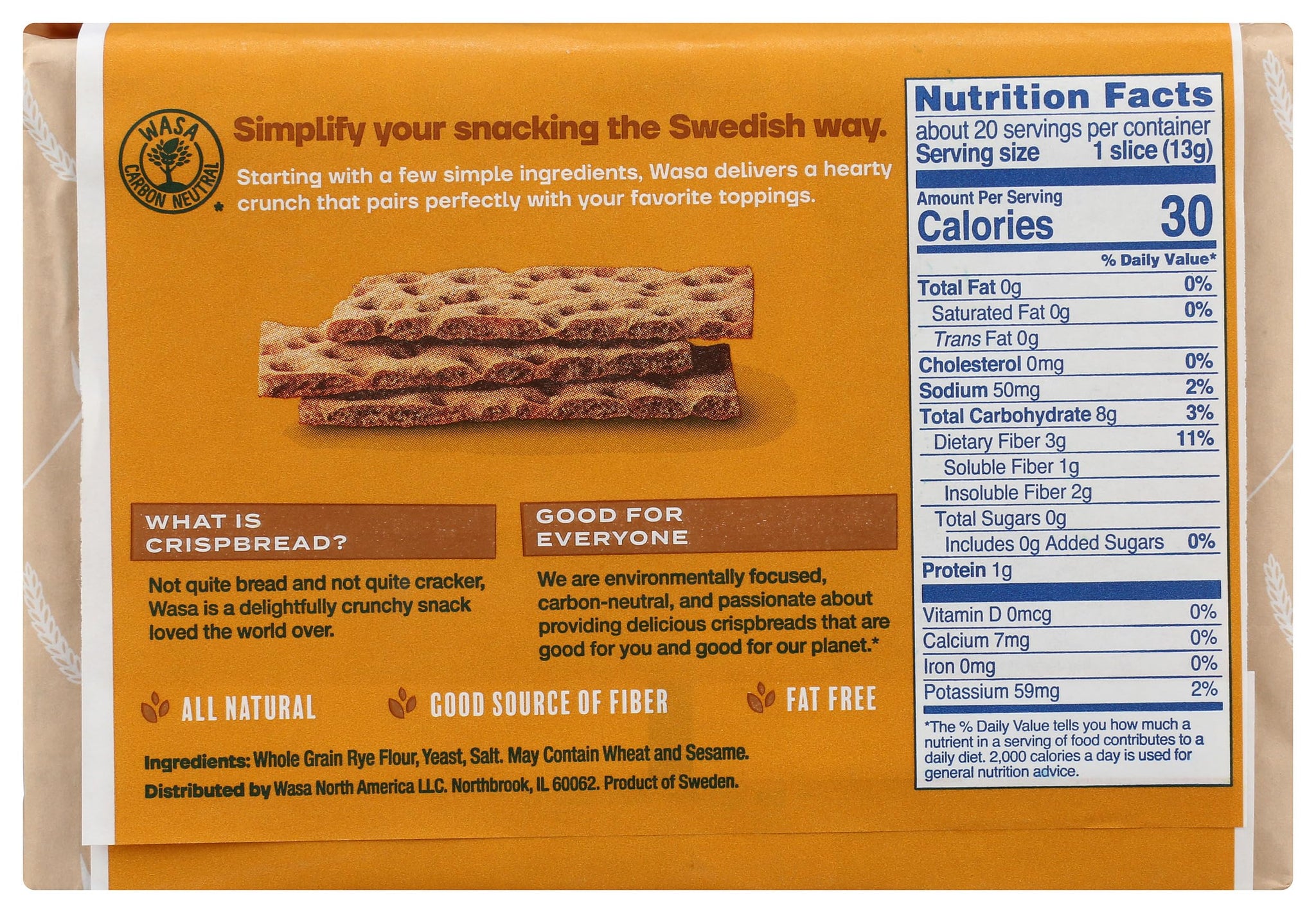 Wasa Wholegrain Crispbread, 9.2 Oz (Pack of 1)
