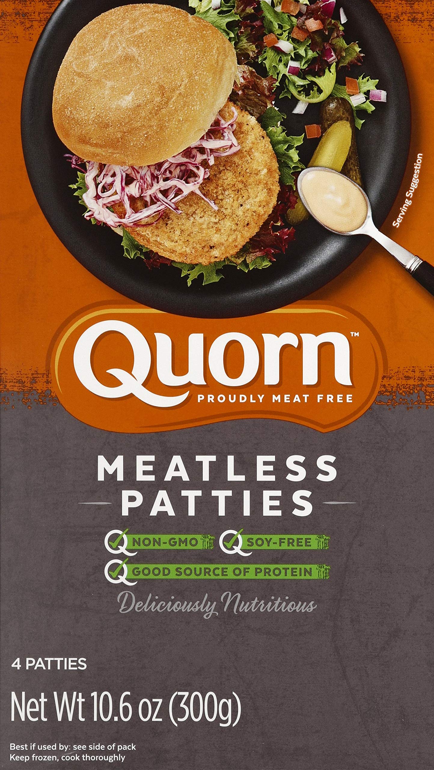Quorn Meatless Patties, 10.6 OZ