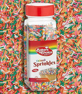 Bakers Choice Rainbow Sprinkles for Baking - Rainbow Jimmies Sprinkles for Ice Cream Toppings - Dairy Free, Kosher 20 oz.