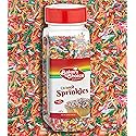 Bakers Choice Rainbow Sprinkles for Baking - Rainbow Jimmies Sprinkles for Ice Cream Toppings - Dairy Free, Kosher 20 oz.