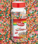 Bakers Choice Rainbow Sprinkles for Baking - Rainbow Jimmies Sprinkles for Ice Cream Toppings - Dairy Free, Kosher 20 oz.