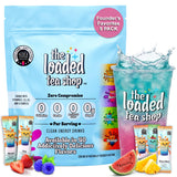 The Loaded Tea Shop Energy Drink Mix Sticks, Founder’s Favorites 5 Pack, Sugar-Free, Zero Calories, 200mg Natural Caffeine, No Artificial