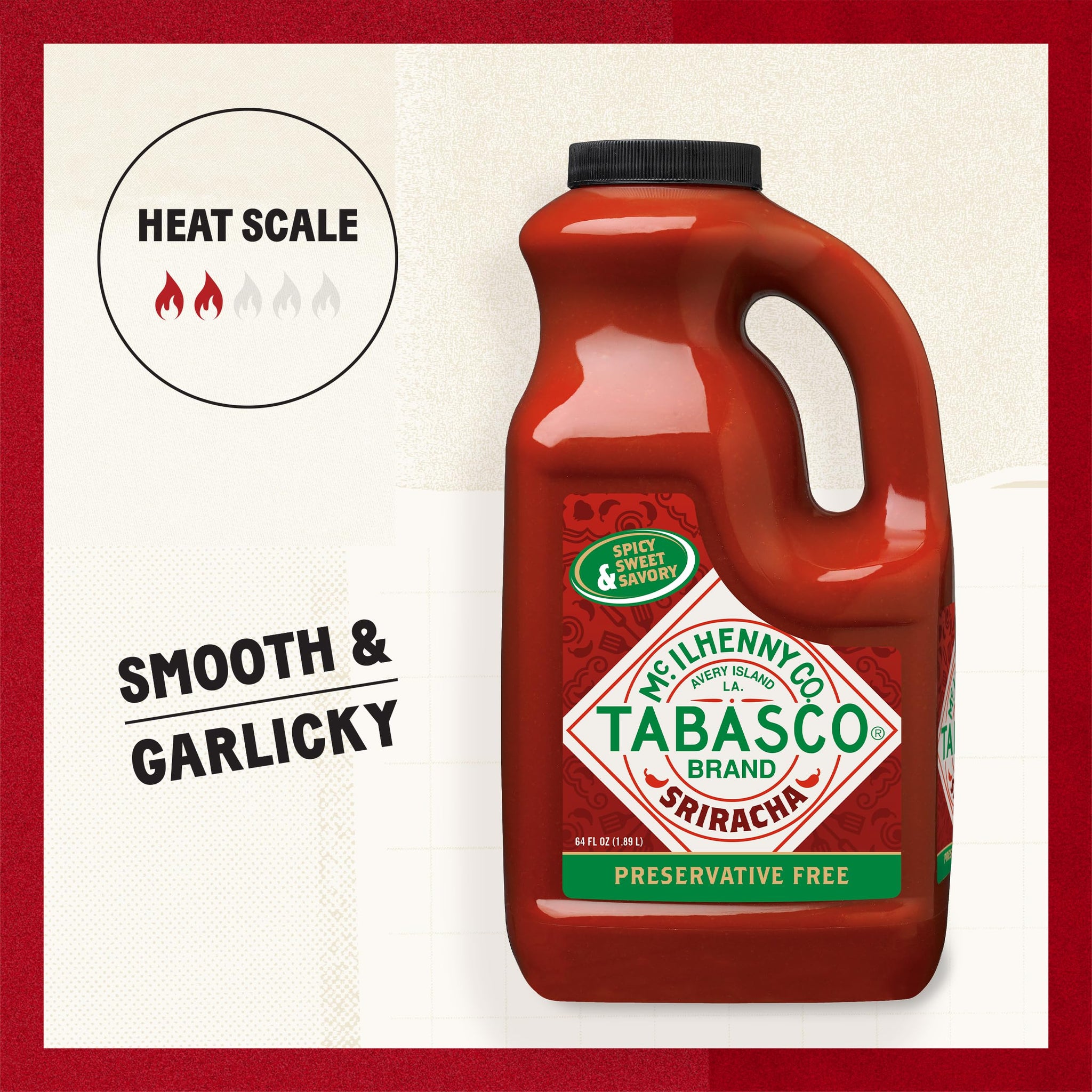 TABASCO® Brand Sriracha Sauce, 64 oz (Pack of 1)