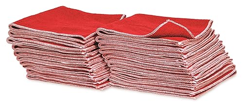 Griot's Garage Microfiber Shop Towels for Car Cleaning and Detailing, Lint-Free, Ultra-Absorbent Wash Cloths, 13" x 15", Pack of 20, Red, 14875