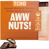 Tcho, Organic Awww Nuts! Filled Dark Chooclate, 2.47 Ounce