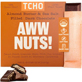 Tcho, Organic Awww Nuts! Filled Dark Chooclate, 2.47 Ounce