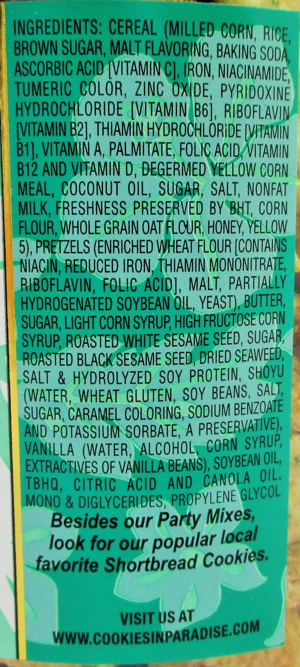 Hawaiian Local Style Furikaka Party Mix in Family-Size 22 Oz. Container