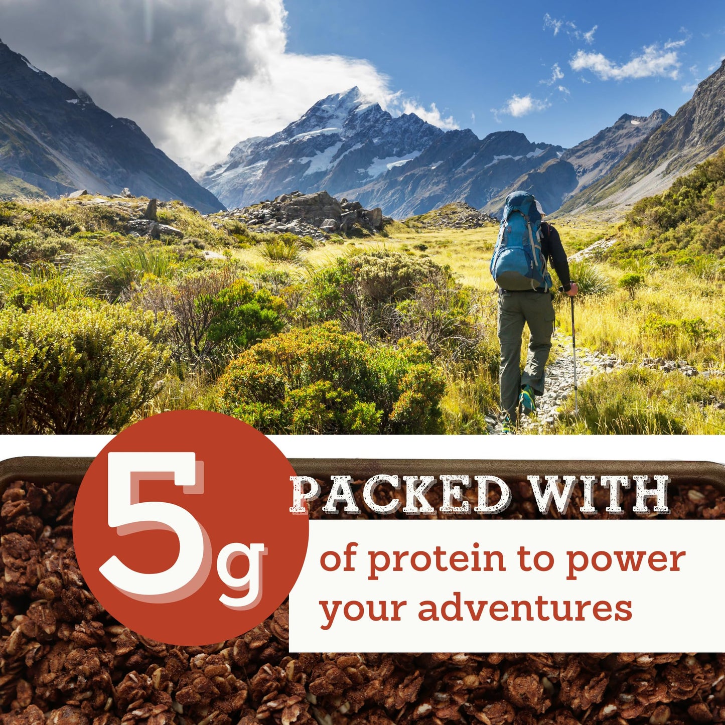 Grandy Organics Dark Chocolate Sea Salt Granola - Certified Organic & Gluten Free Granola - 6g Protein - Non GMO & Vegan - Chocolate, Seeds & Nuts - 6