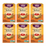Yogi Tea Soothing Caramel Bedtime Tea - 16 Tea Bags per Pack (6 Packs) - Calming Sleep Tea - Supports Good Sleep - Includes Chamomile Flower, Rooibos