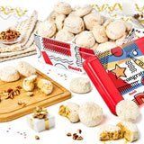 David's Cookies Congratulations Butter Pecan Meltaways Sweet Sampler Tin - 16oz Soft Gourmet Cookies with Crunchy Pecans - Bakery Dessert Gift Box