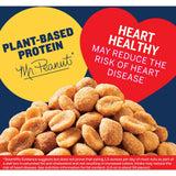 PLANTERS Honey Roasted Peanuts, Sweet and Salty Snacks, Plant-Based Protein , 34.5 Oz (2 Tubs)