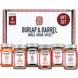 Burlap & Barrel Chili 6-Pack Gift Set- As Seen on Shark Tank! 6 of Our Favorite Chilis From Around the World- Includes Mild, Medium & Hot Chilis - 6