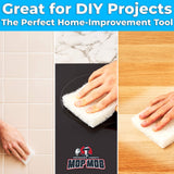 Non-Scratch, Super Long-Lasting Scrubbing Pad 5 pk, 10x4.5in. Best Reusable Multipurpose Scouring Sponge for Home Surfaces. Perfect Pro Grade