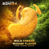IGNIRA Cheese Wasabi Cashew Nuts - Crunchy Roasted Cashew Nuts, Nutrient-Rich Protein-Powered Snack, Flavored Cashews, No Cholesterol, No