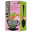 Clipper Tea, Strawberry and Elderflower, Organic, Plant-Based, Caffeine-Free, Great Over Ice, 1 Pack, 20 Unbleached Tea Bags