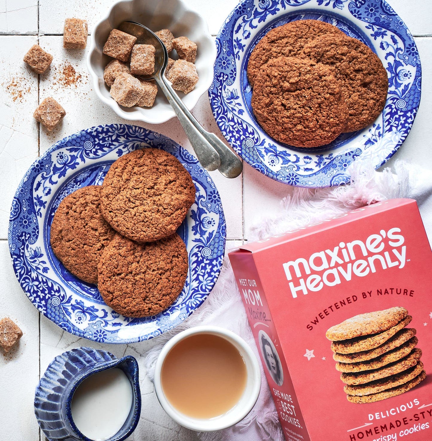 Maxine's Heavenly Crispy Cinnamon Cookies | Low Carb, Low Sugar, Vegan Snacks, Plant Based Snack, Kosher, Gluten Free Snack - Healthy Snacks | 2 Pack