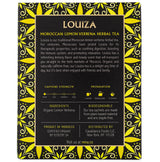 Mina Louiza, Organic Moroccan Lemon Verbena Tea, Organic Herbal Tea Bags, 15 Biodegradable Sachets, Refreshing Lemon Tea, Caffeine Free, Moroccan