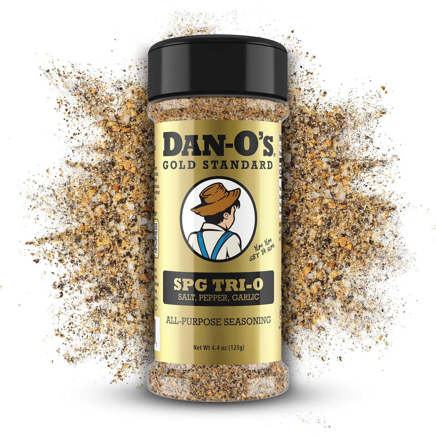 Dan-O’s SPG Tri-O, Original & Cheesoning Variety Pack - 3 Bottles - Salt Pepper Garlic, All Purpose & Parmesan Seasoning Bundle