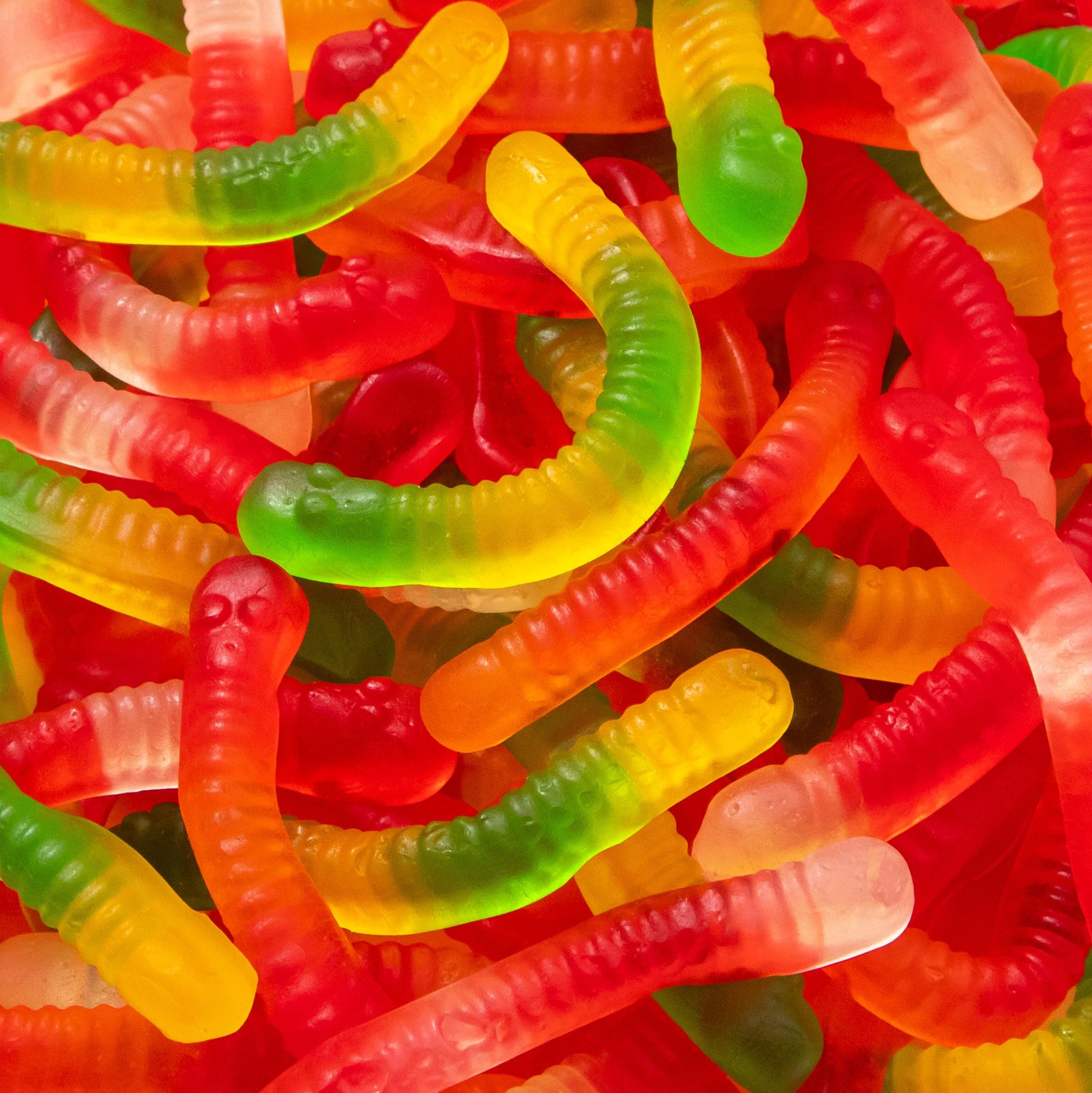 Gummy Worms | 2-Pound Bag | Bulk Gummy Candy for Snacking, Sharing, Buffets, Party Favors & Goodie Bags | Assorted Fruit Gummies | Classic Chewy Candy