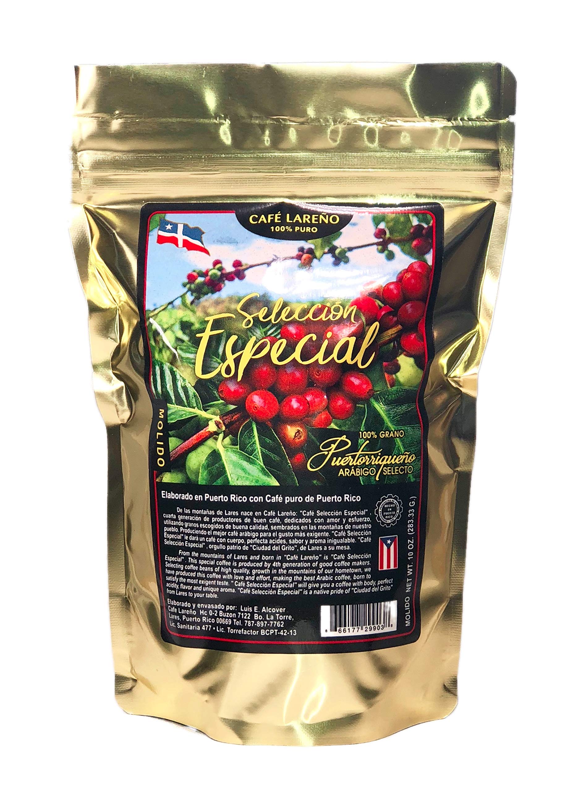 Lareño Special Selection Puerto Rican Arabica Ground Coffee 10 Ounce