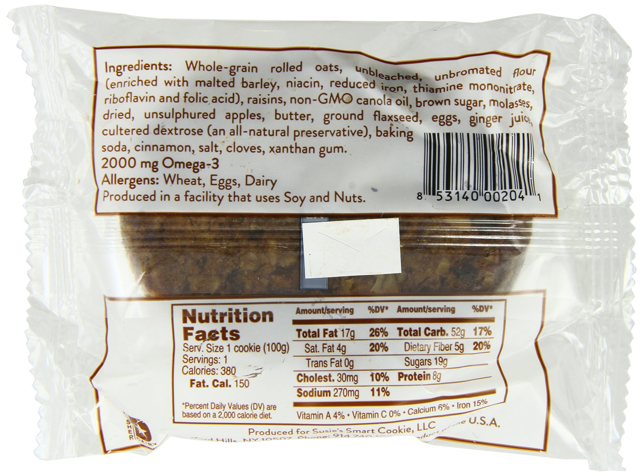 Susie's Smart Gingered Apple Breakfast Cookie