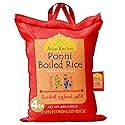 Asian Kitchen Ponni Boiled Rice 4-Pound Bag, 4lbs (1.81kg) Short Grain Par Boiled Rice ~ All Natural | Gluten Friendly | Vegan | Indian Origin |