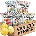 Local Style Potato Chips, Variety Pack (5 Chicago Flavors) - Kettle Cooked & Small Batch - Meat-Free, Gluten-Free, No Artificial Ingredients - 1.5oz