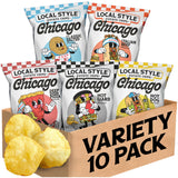 Local Style Potato Chips, Variety Pack (5 Chicago Flavors) - Kettle Cooked & Small Batch - Meat-Free, Gluten-Free, No Artificial Ingredients - 1.5oz