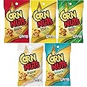 Corn Nuts Variety Pack 4oz Size (Pack of 5) 1 of Each - BBQ, Ranch, Chile Picante, Original and Jalapeno Cheddar