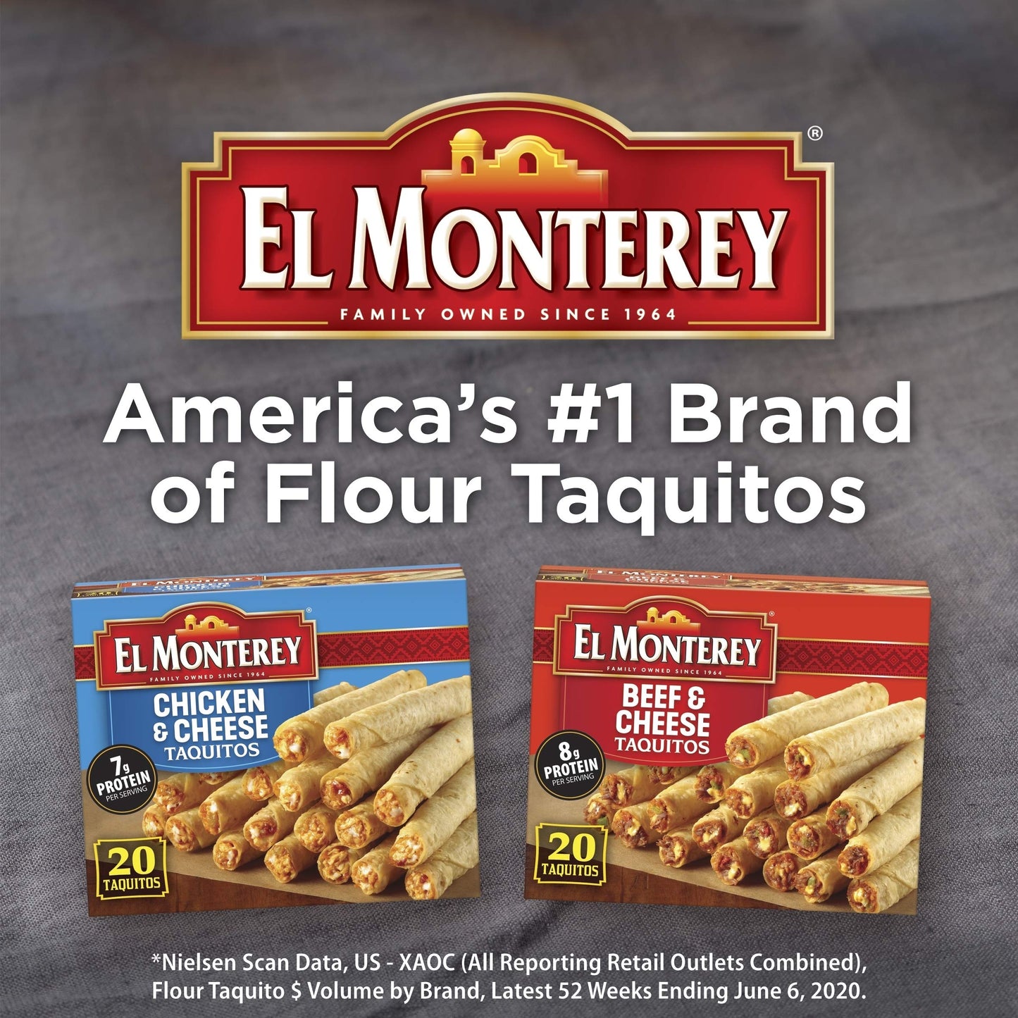 El Monterey Taquitos Flour, Chicken and cheese Box, 20 Oz
