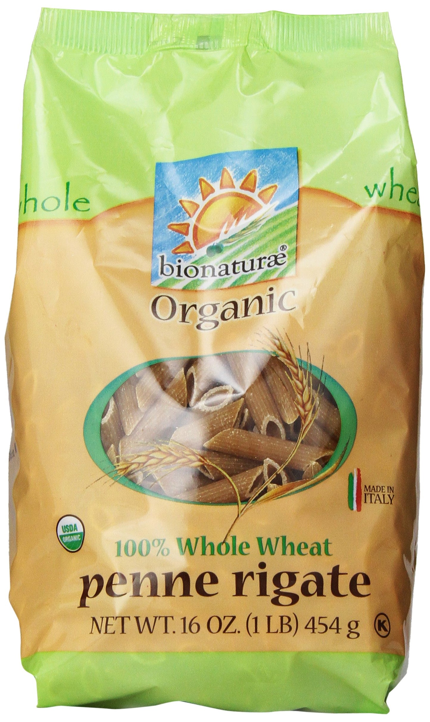 Bionaturae Organic Pasta, Whole Wheat Penne, 16 Oz