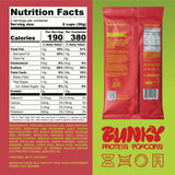 BUNKY Protein Popcorn | Premium High-Protein Air-Popped Snack | Aged White Cheddar & Sriracha Lime | Low Calorie, High Fiber, Guilt-Free Crunch | 10g
