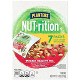 PLANTERS NUT-rition Heart Healthy Mix with Walnuts, 7.5 oz Box (Contains 7 Individual Pouches) - On-the-Go/ Work/School Snack and Active Lifestyle
