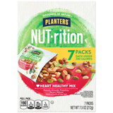 PLANTERS NUT-rition Heart Healthy Mix with Walnuts, 7.5 oz Box (Contains 7 Individual Pouches) - On-the-Go/ Work/School Snack and Active Lifestyle