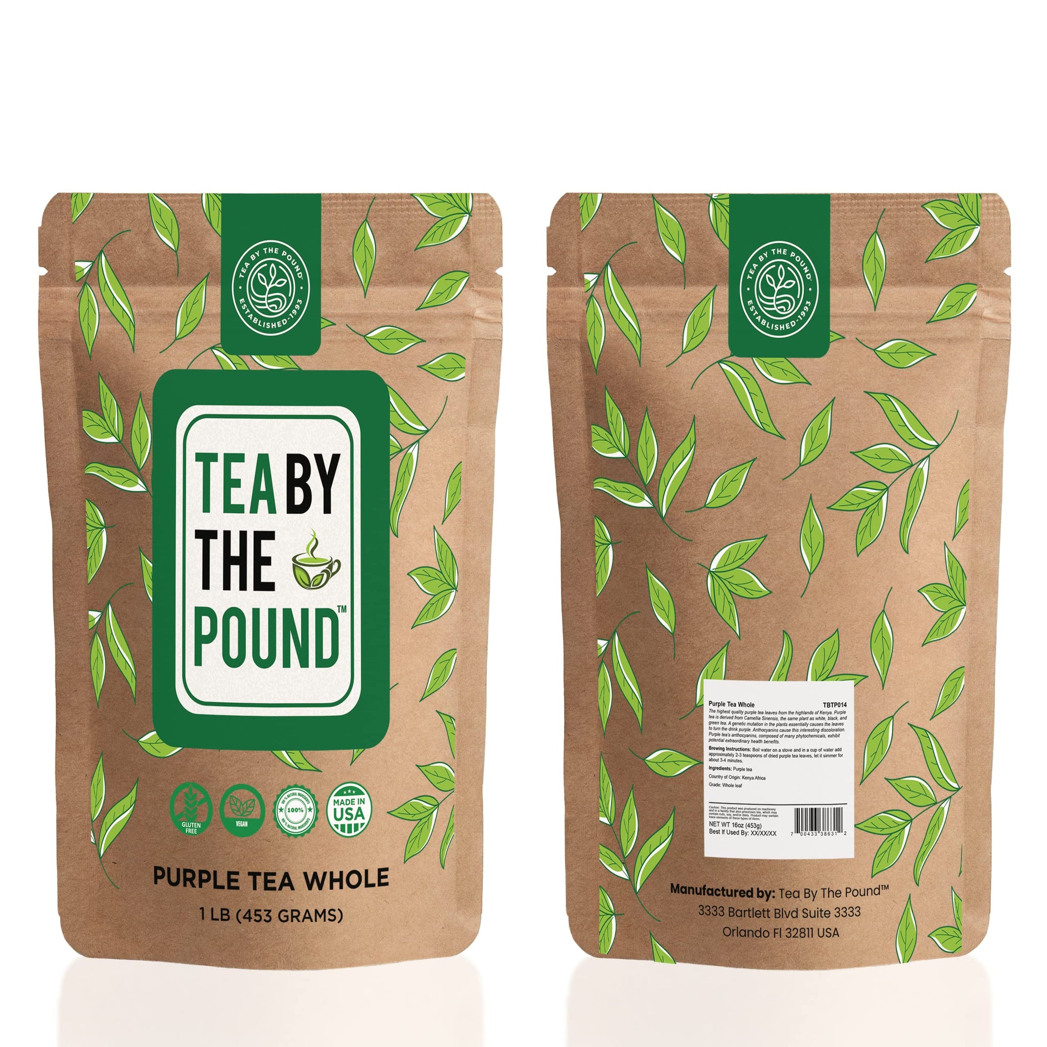 Purple Tea from Kenya | More Antioxidants than Green or Black Teas | Low Caffeine | Natural Health & Wellness Support in a Rich | Premium |