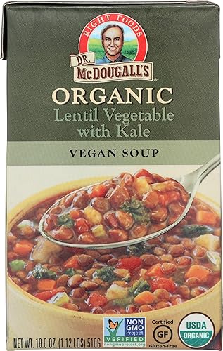 Dr. Mcdougall's Organic Lentil Vegetable Soup, 18 Ounce