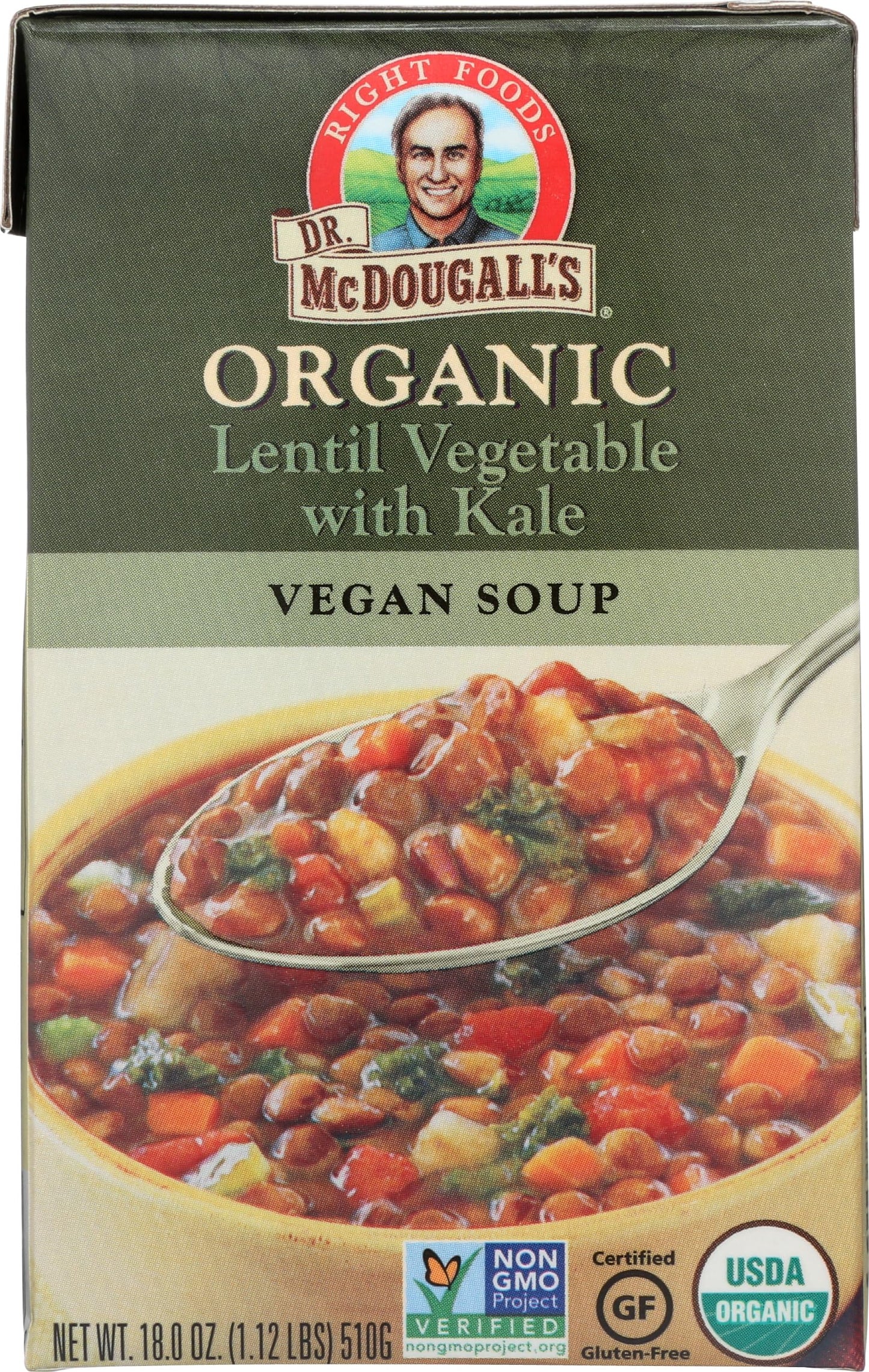 Dr. Mcdougall's Organic Lentil Vegetable Soup, 18 Ounce