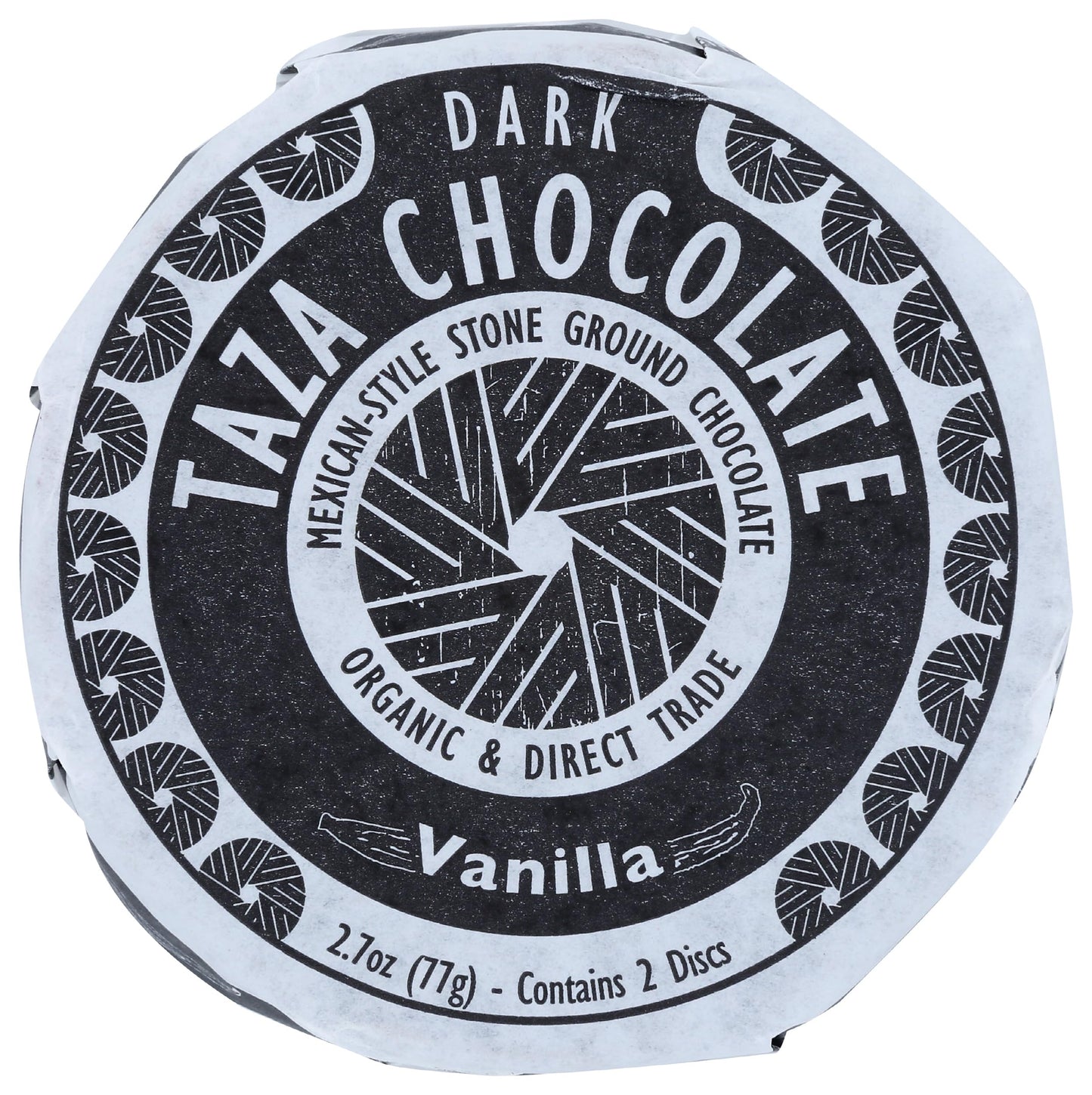 Taza Chocolate Organic Mexicano Disc 50% Dark Chocolate, Vanilla, 2.7 Ounce (1 Count), Vegan