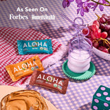 ALOHA Organic Plant Based Protein Bar MINIS | Almond Butter Cup | GLP-1 Friendly, 20 Count, 24g Bars | Vegan, Low Sugar, Gluten Free, Low Carb
