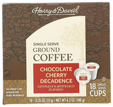 Harry & David Single Serve Coffee, Chocolate Cherry Decadence, 18 count box