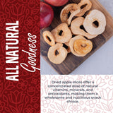 Herbaila Dried Apples 1lb, Apple Slices. Chewy Soft Dried Apples No Sugar Added, Dried Apples Bulk and Dried Apple Slices. Gluten Free Snacks, Dried