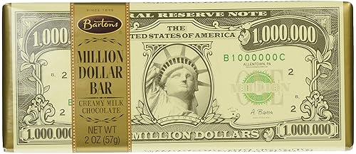 Bartons - Bazzini 2 Set of 12 Million Dollar Milk Chocolate Bars - 2 Oz