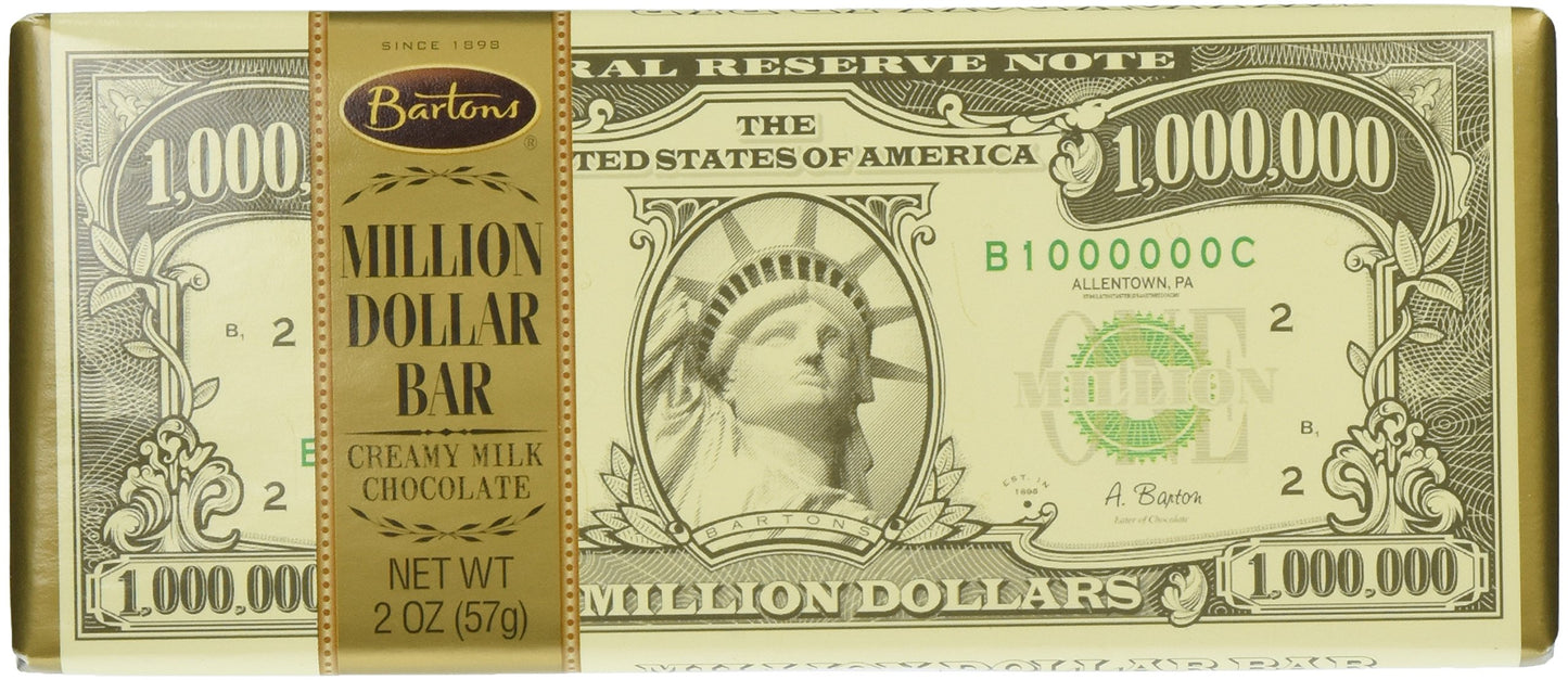 3 Set of 12 Million Dollar Milk Chocolate Bars - 2 Oz