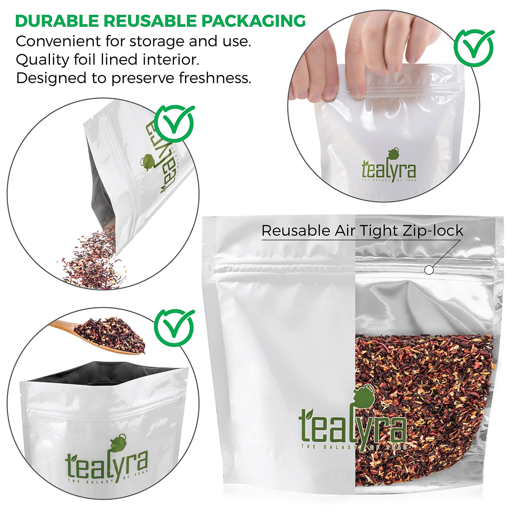 Tealyra - Strawberry Hibiscus Sangria - Apple Orange Mint - Herbal Fruity Loose Leaf Tea Blend - Caffeine-Free - Vitamin Rich - Hot or Iced - 112g