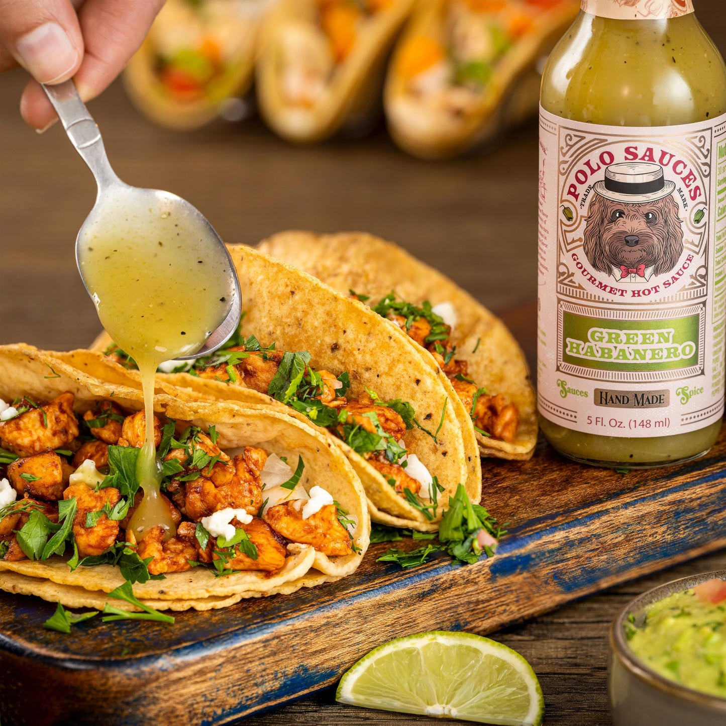 POLO Hot Sauce - Green Habanero Hot Sauce, Fresh Jalapeño & Salsa Verde Style, Small Batch Gourmet Sauce, Handcrafted in Florida, USA - Gluten Free