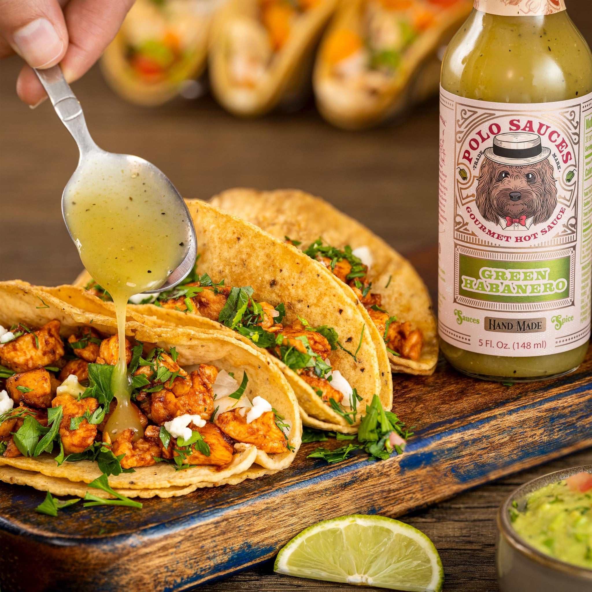 POLO Hot Sauce - Green Habanero Hot Sauce, Fresh Jalapeño & Salsa Verde Style, Small Batch Gourmet Sauce, Handcrafted in Florida, USA - Gluten Free