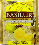 Basilur | Variety Pack Fruit Teas | Magic Fruits Collection | 4 Varities of Fruits teas | 20 Count Foil Enveloped - Pack of 2