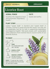 Traditional Medicinals Tea, Organic Licorice Root, Soothes the Digestive Tract & Promotes Respiratory Health - Kosher, Non-GMO, Caffeine-Free - 16 Tea