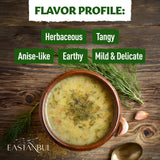 Eastanbul Dill Weed, 2.5oz Dried Dill Weed, Eneldo En Povlo, Pure, Freshly Cut, Sifted, Mediterranean Seasoning, Exquisitely Fragrant, Pairs